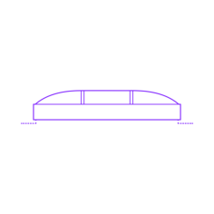 Buildings Skylights Barrel Vault Low Rise Dome End Contour Svg Vector, Free Vectors File
